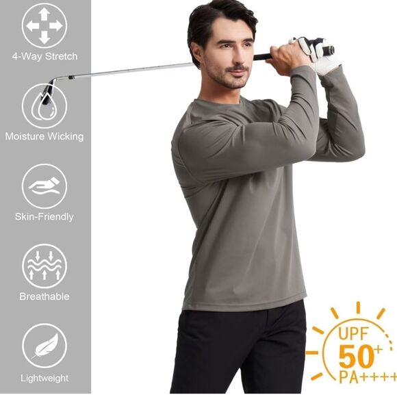 NEW MAELREG Men’s Small Moisture-Wicking T-Shirt | Lightweight LS Active Tee - Picture 3 of 8